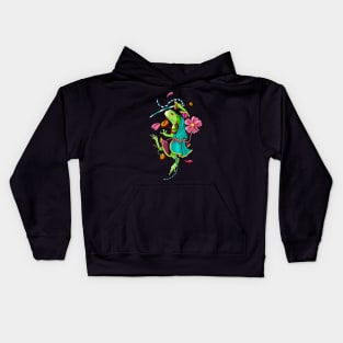 Samurai Frog Kids Hoodie